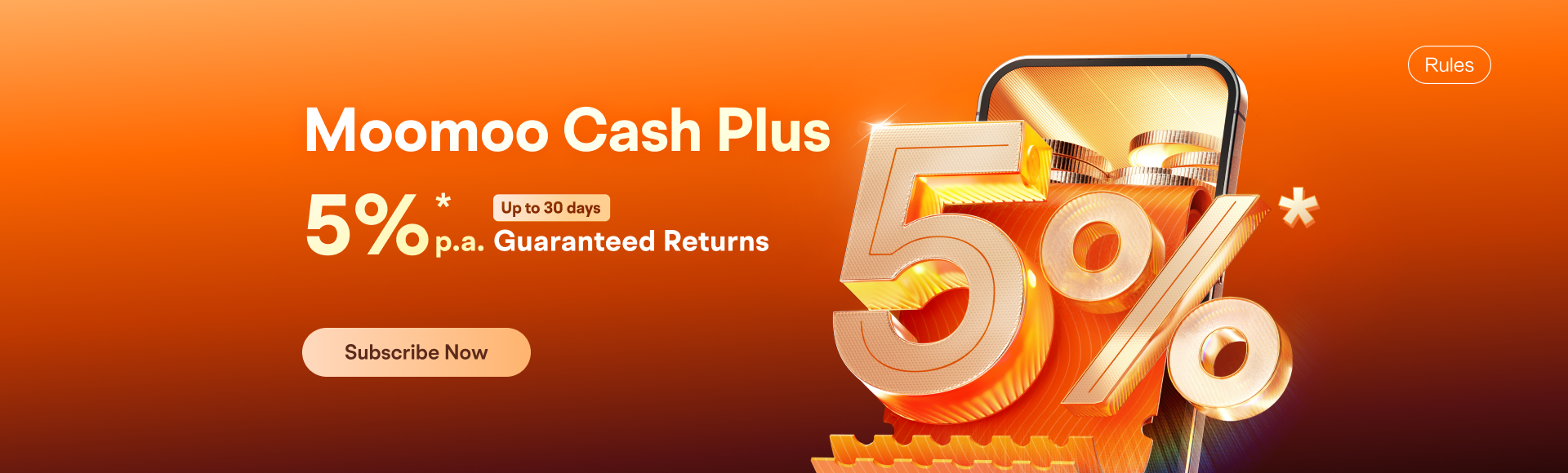 Moomoo Cash Plus 5% p.a. Guaranteed Returns