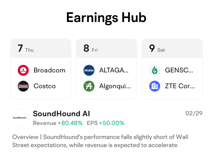 Earnings Hub on moomoo