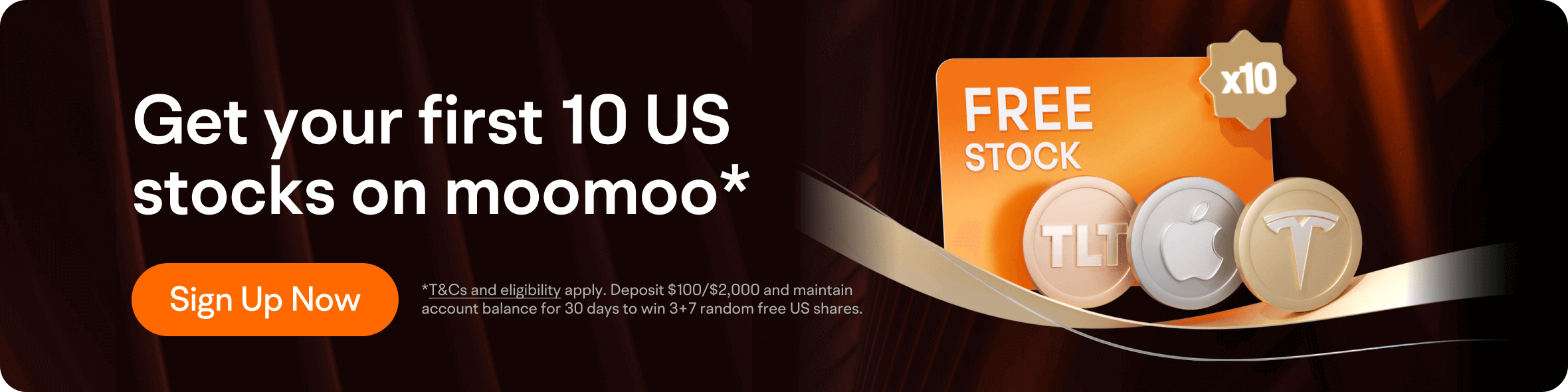 Get your first 10 US stocks on moomoo