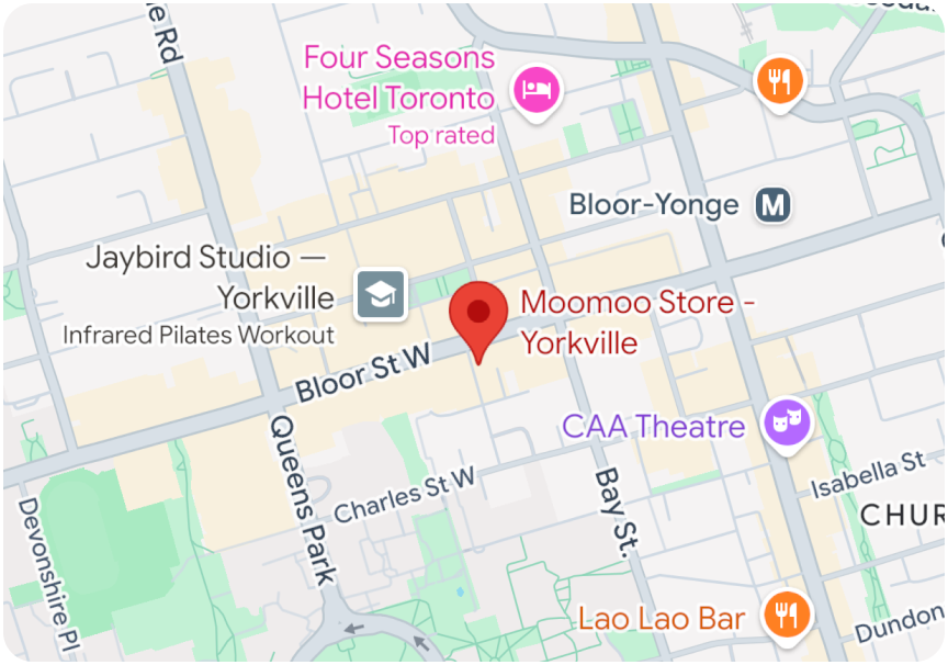 Plan d'accès au magasin Moomoo