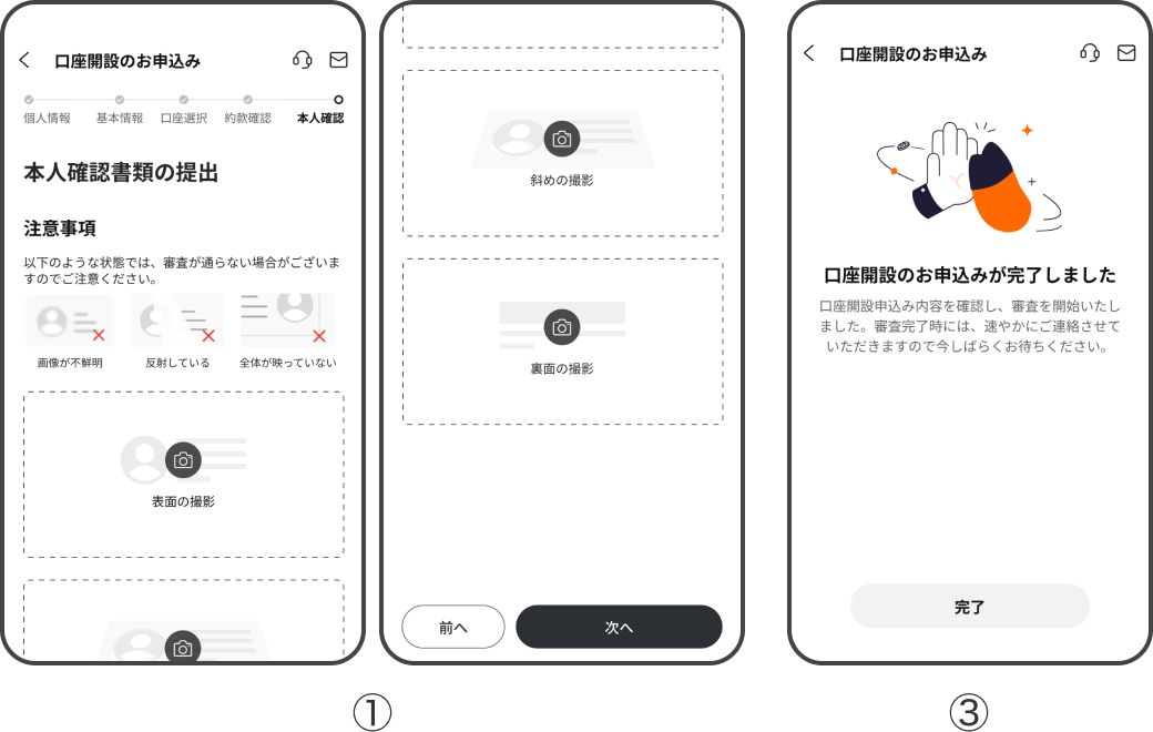 証券口座開設の流れ｜本人確認書類の提出