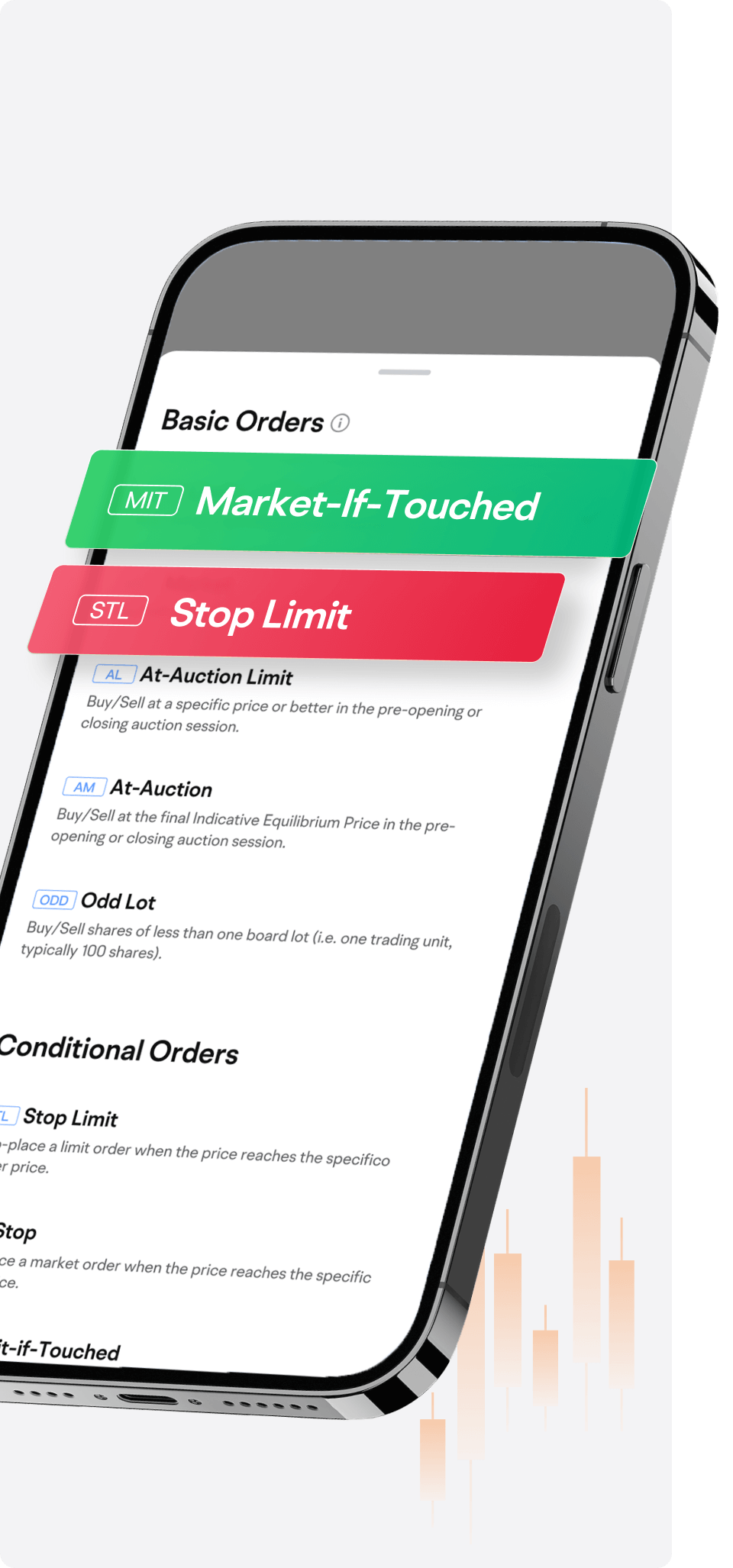 Advanced orders, simplified
