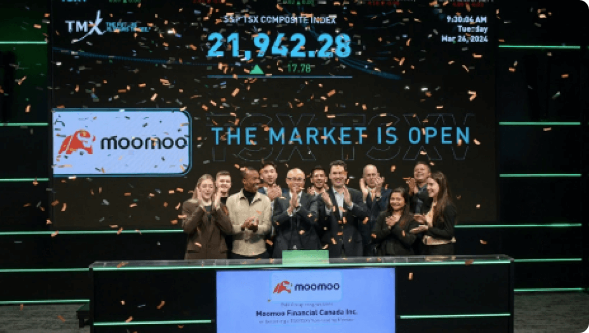 Moomoo Canada sonne la cloche d’ouverture au TMX